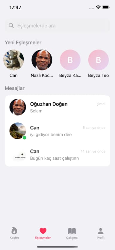 Mesajlaş ve Çalış